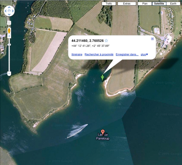 Google Maps et coin de pêche