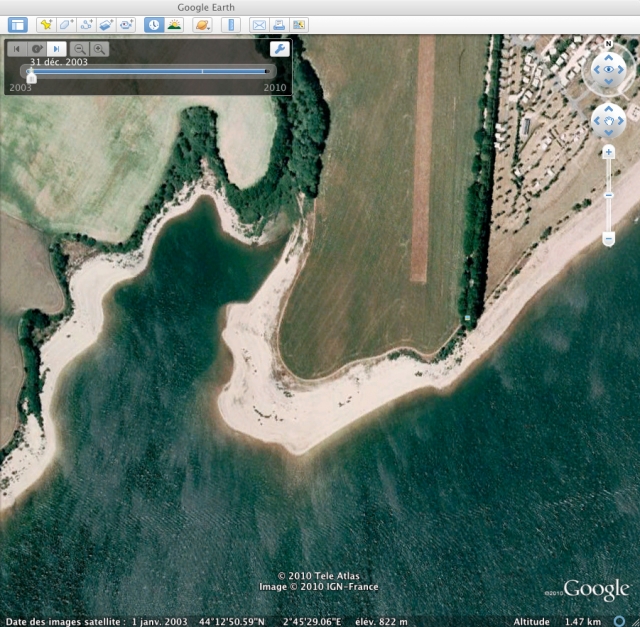 Google earth pour la pêche